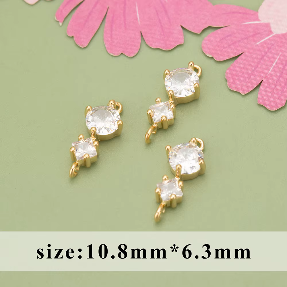 YEGUI-Pendentifs plaqués or 18 carats pour la fabrication de bijoux, accessoires de bijoux, rhodium,