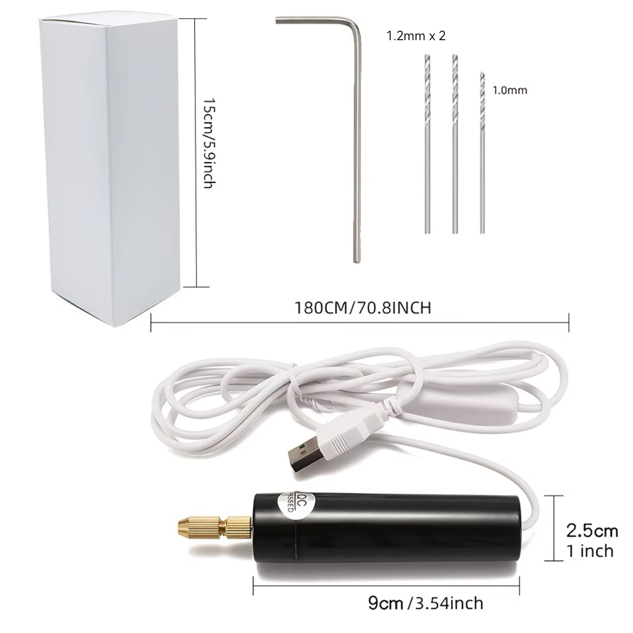 Mini Kit de perceuse électrique, outil rotatif Rechargeable par USB pour la gravure, la sculpture et