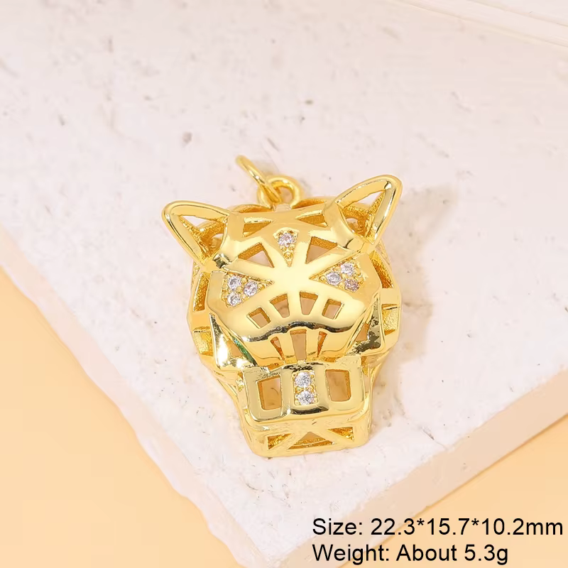Juya bricolage 18K véritable plaqué or femmes fabrication de bijoux créatif homard Animal ours Drago