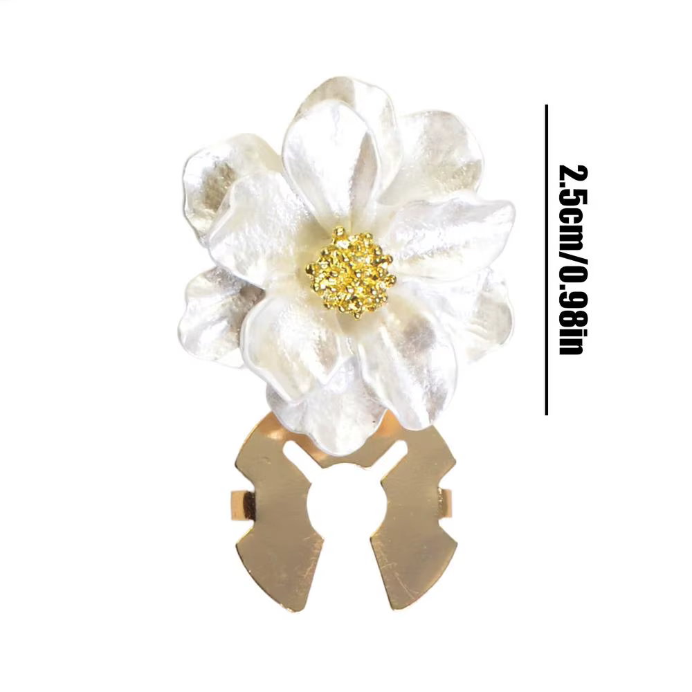 Couvre-boutons dorés pour femmes, Design floral, bijoux et boutons de manchette, embellissement pour