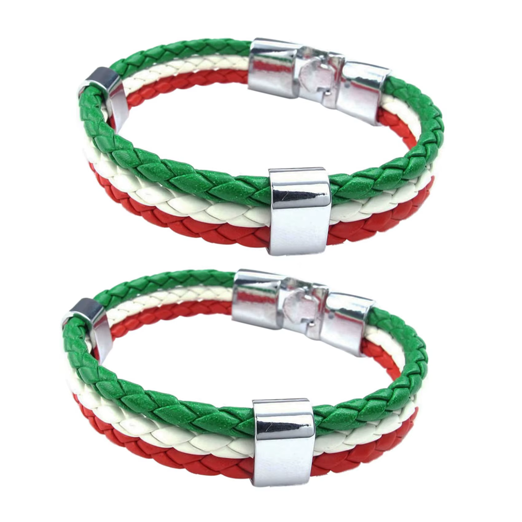 Bracelet de bijouterie ABP-2X, bracelet drapeau italien, alliage de cuir PU, pour hommes et femmes, 