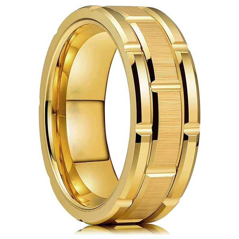 Bagues en acier inoxydable pour hommes, accessoires de bijoux, cadeau d'anniversaire, tendance, Doub