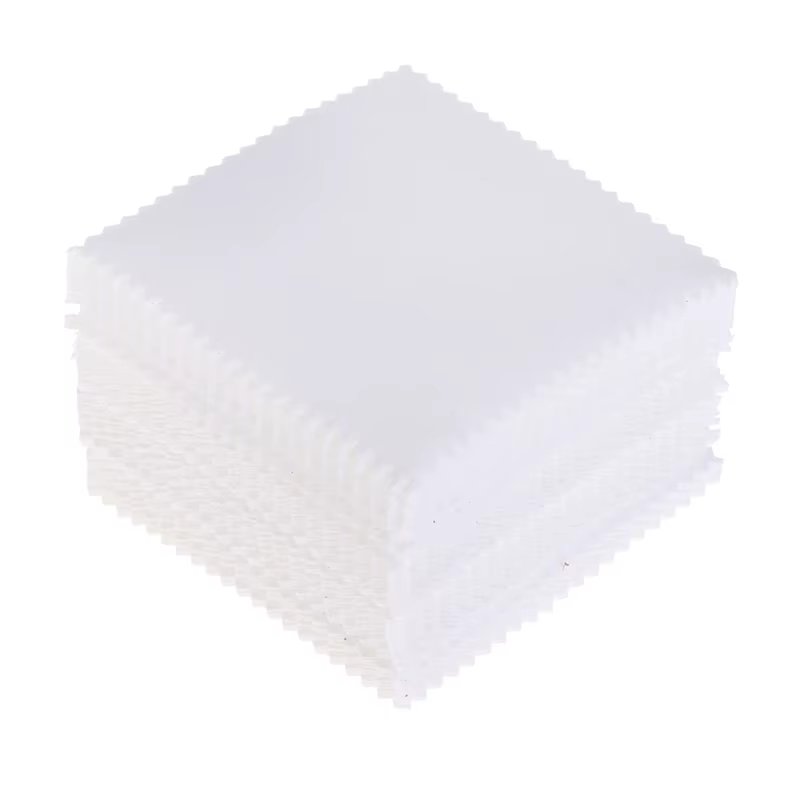 ¡8x8cm Chiffon de nettoyage et de polissage coloré, chiffon doux pour nettoyer les bijoux, outils de