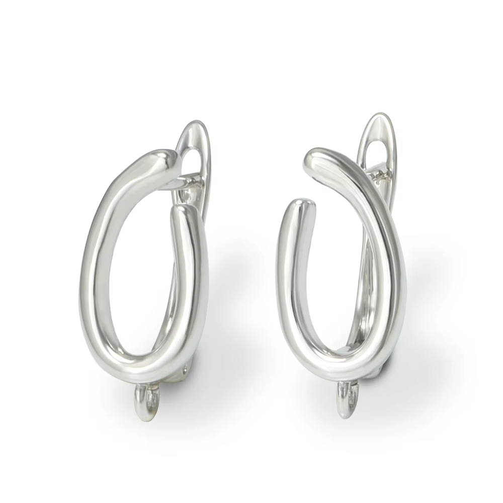 YANASI 1 paire de NOUVEAUX crochets de boucles d'oreilles en 5 couleurs (noir/plaqué or 18 carats) –