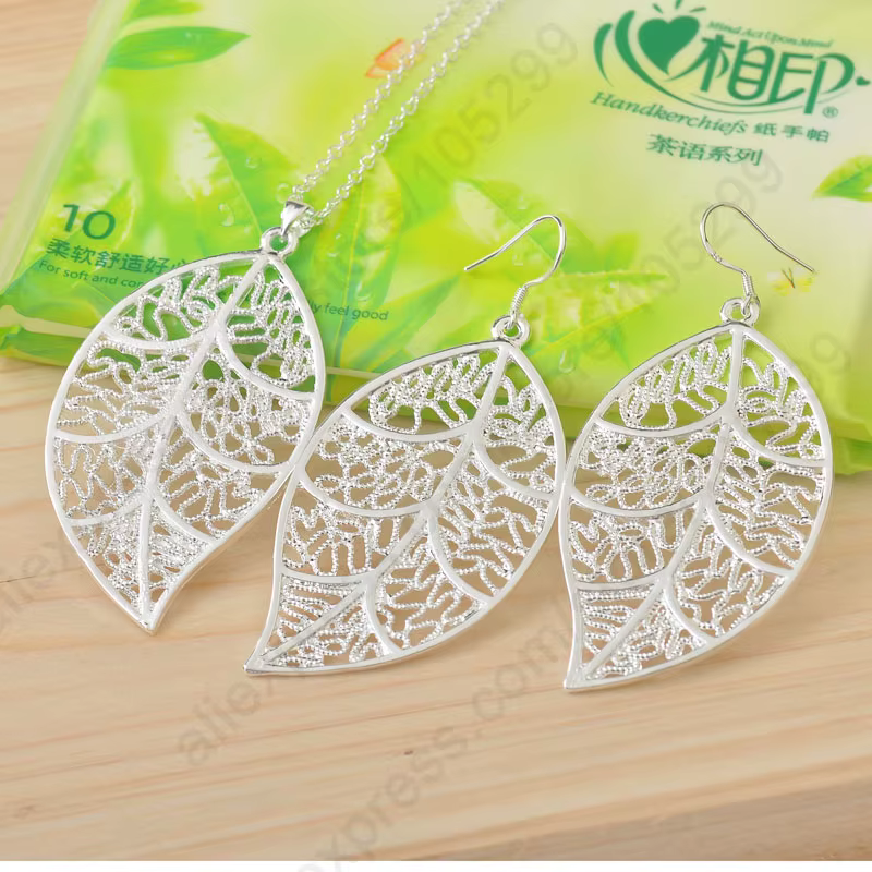 Ensemble de bijoux en argent regardé 925, pendentif cuir chevelu, colliers de la présidence, boucles
