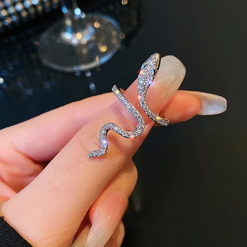 Bague d'index incrustée pour femme, petite bague de salle, mode de créateur, simplicité, minorité