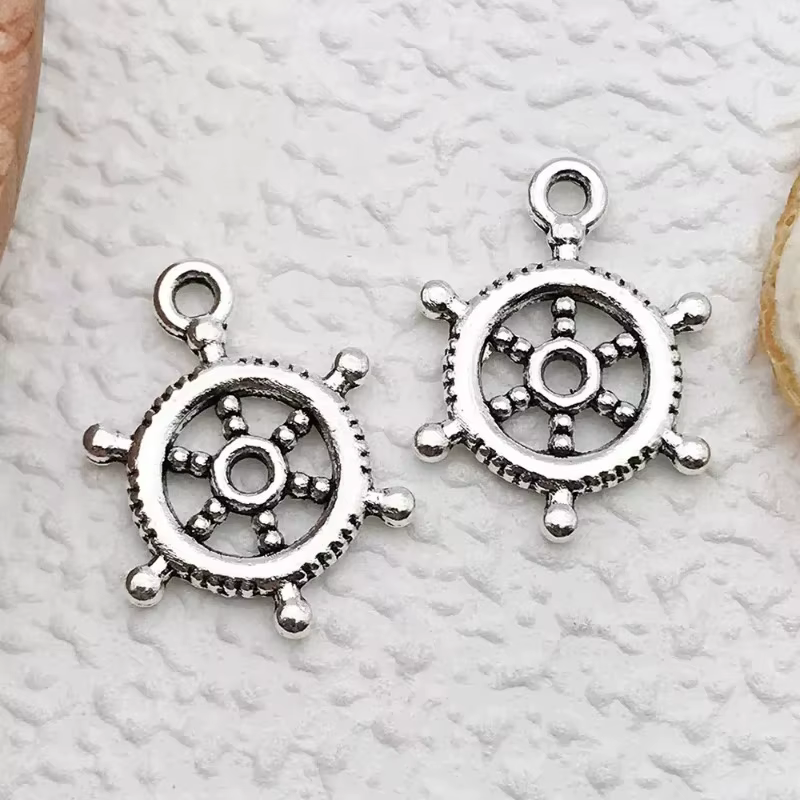 240 pendentifs breloques ancre couleur argent antique 20x15MM pour bracelets, boucles d'oreilles, fa