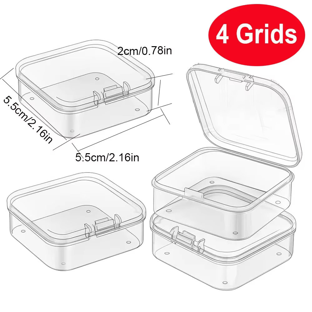 Boîte de rangement de broderie de peinture de diamant de bricolage, conteneur de stockage de mosaïqu
