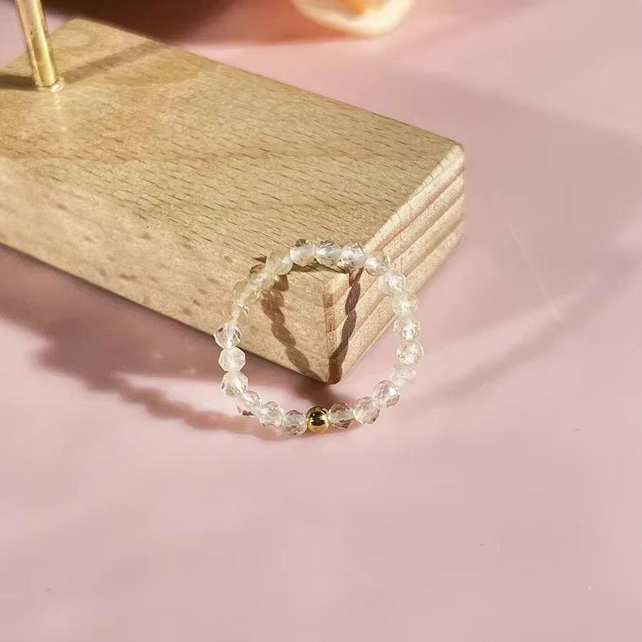 Bague en Pierre Naturelle de 3mm pour Femme, Bijoux Faits à la Main, Multicolore, Lot Mixte, Bande e