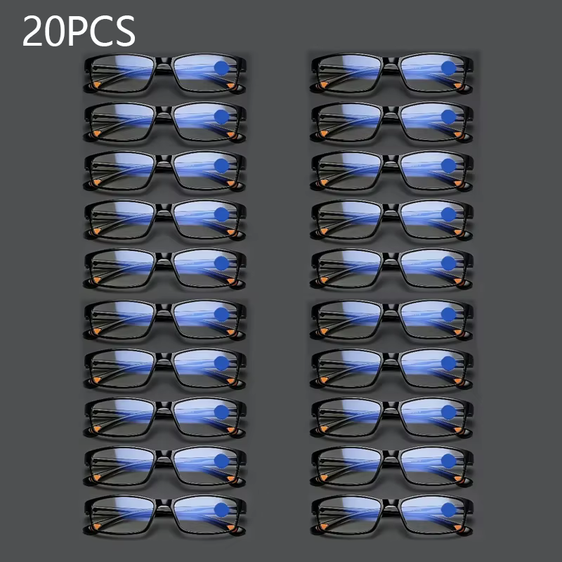 Viewring – lunettes de lecture à monture carrée, 20 pièces, avec couleurs assorties à la mode et lun