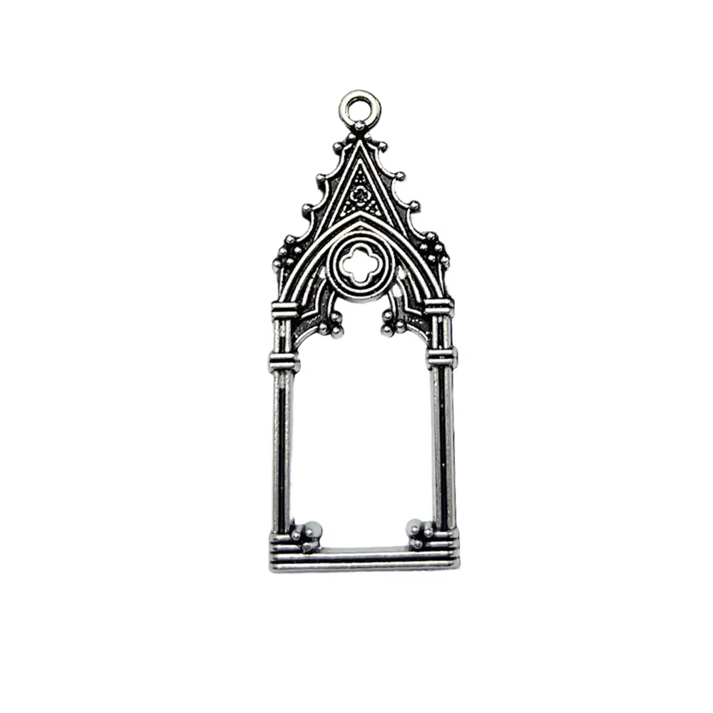 Pendentifs gothiques Vintage ajourés pour église, château, accessoires de bricolage pour boucles d'o