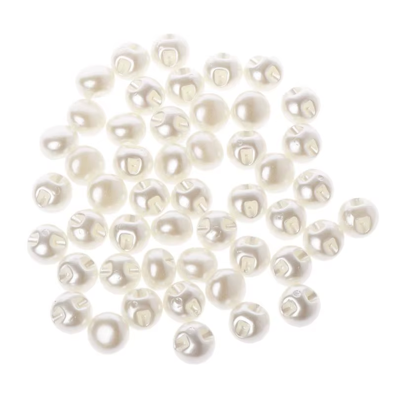Boutons perles à coudre 50 pièces ronds 10mm 11mm, fournitures d'accessoires pour vêtements pour rob