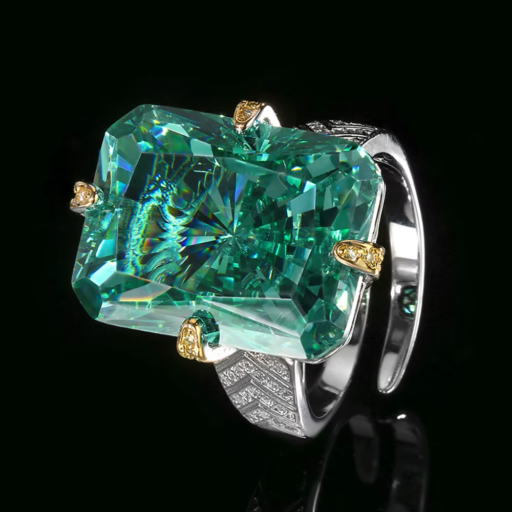 Ensemble de colliers et pendentifs en Tourmaline verte pour femmes, breloques 15x20mm, pierres préci