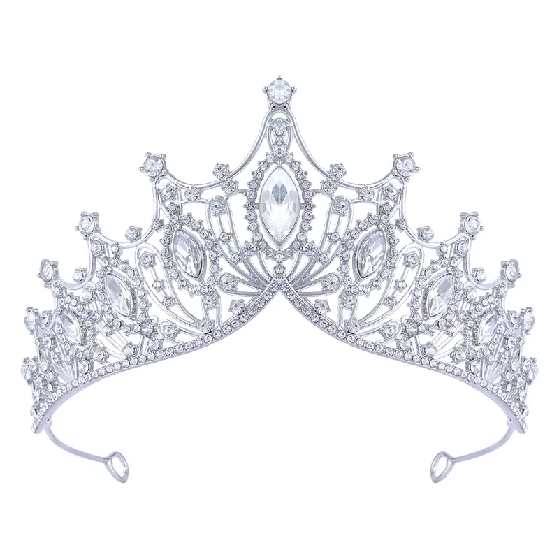 Diadèmes et couronnes de reine baroques, diadème en strass pour mariée princesse, couronne de mariag