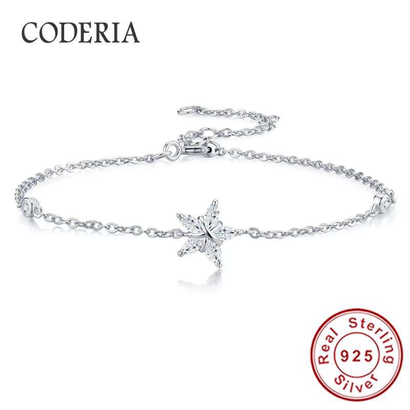 Bracelet en moissanite taille marquise couleur D VVS1 pour femme, cadeau d'anniversaire, en argent s