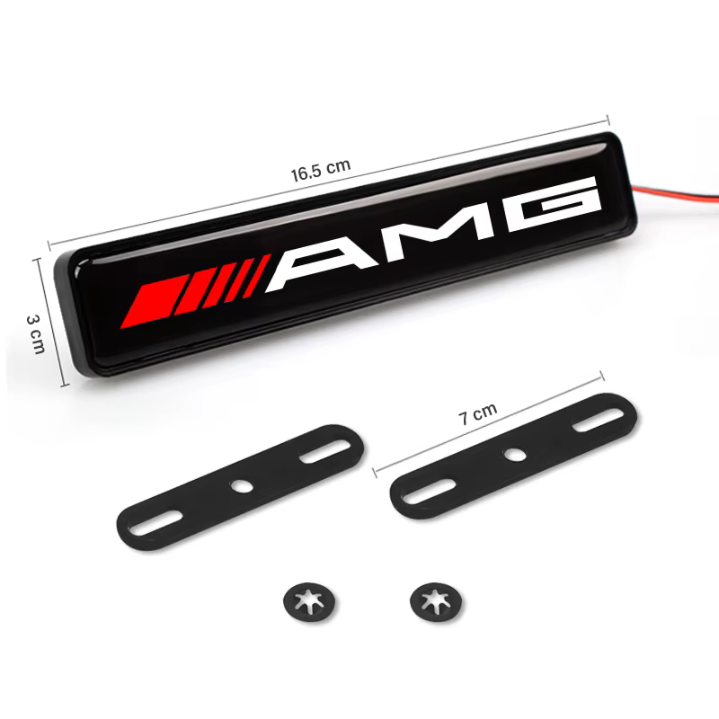 Lumière décorative LED pour voiture, emblème de calandre avant, décoration pour Mercedes Benz AMG A 
