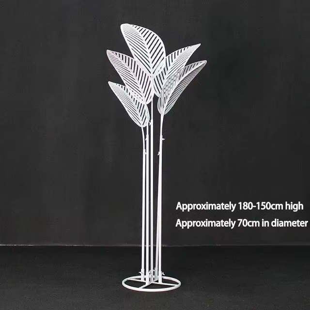 Accessoires de mariage en fer forgé, nouveau Style, Guide de feuilles d'arbre de bananier, scène d'a