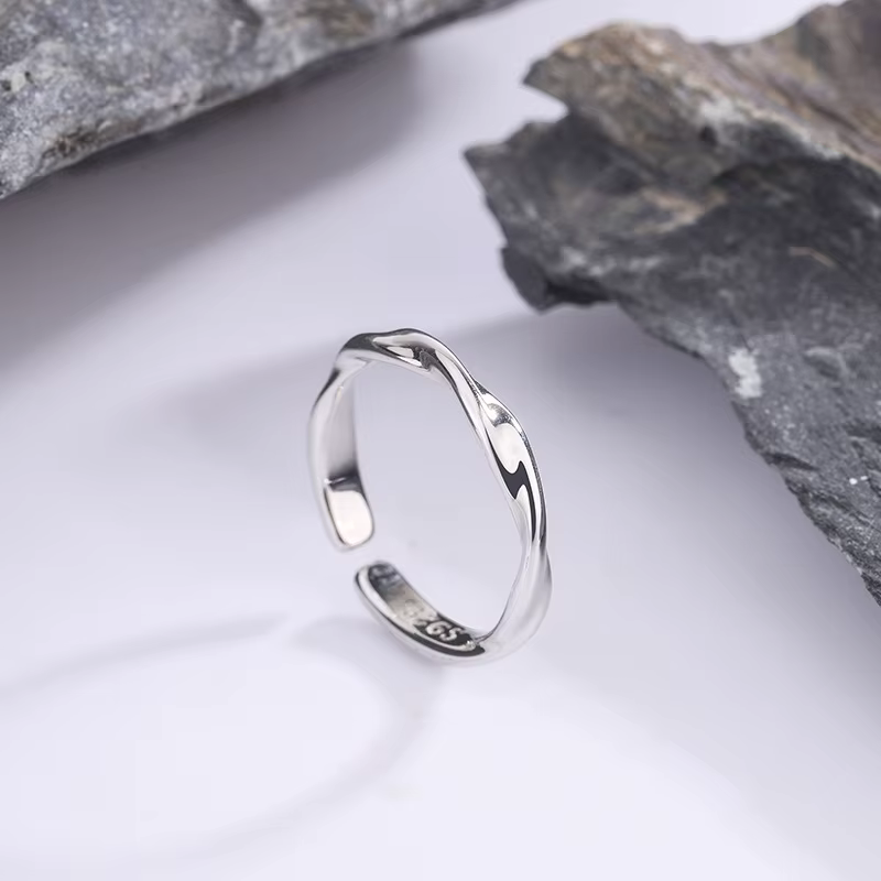Bagues en argent Sterling 925 pour femmes, fil torsadé Simple, bijoux fins de mariage, cadeau, acces