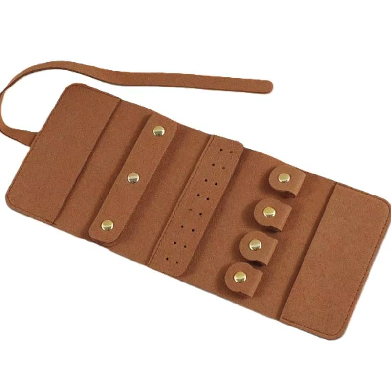 Sac de rangement pour bijoux, organisateur de bijoux portable de voyage, étui pliable pour bracelets