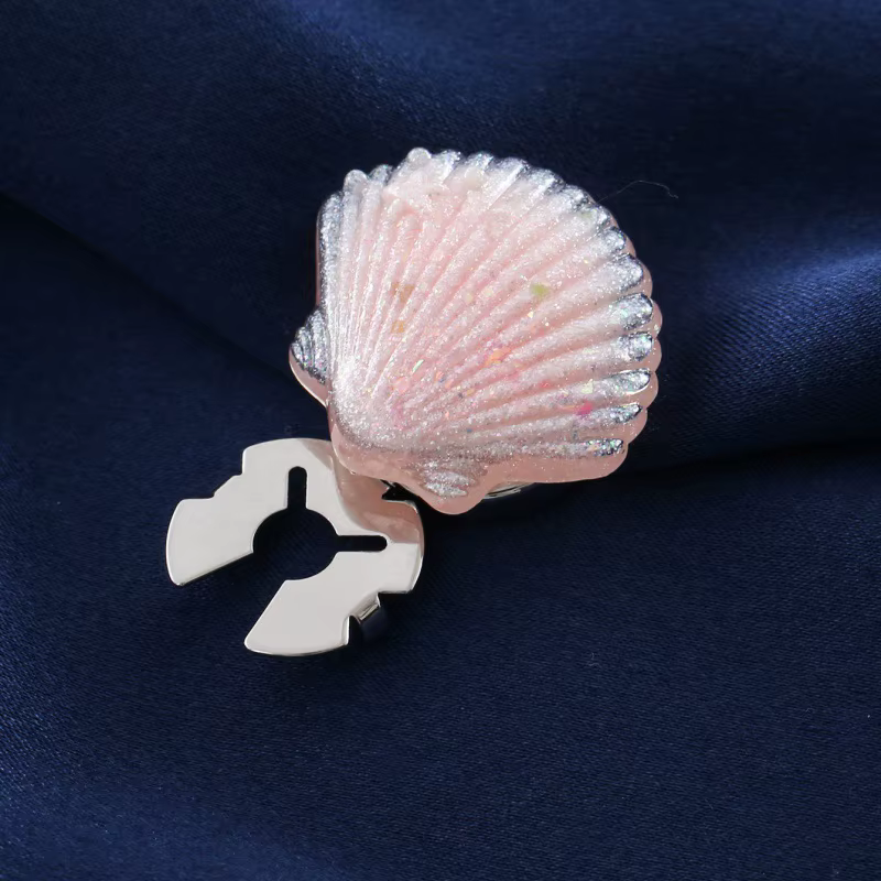 Boutons de manchette en forme de coquille, 1 pièce, haut de gamme, pour vêtements, accessoires exqui