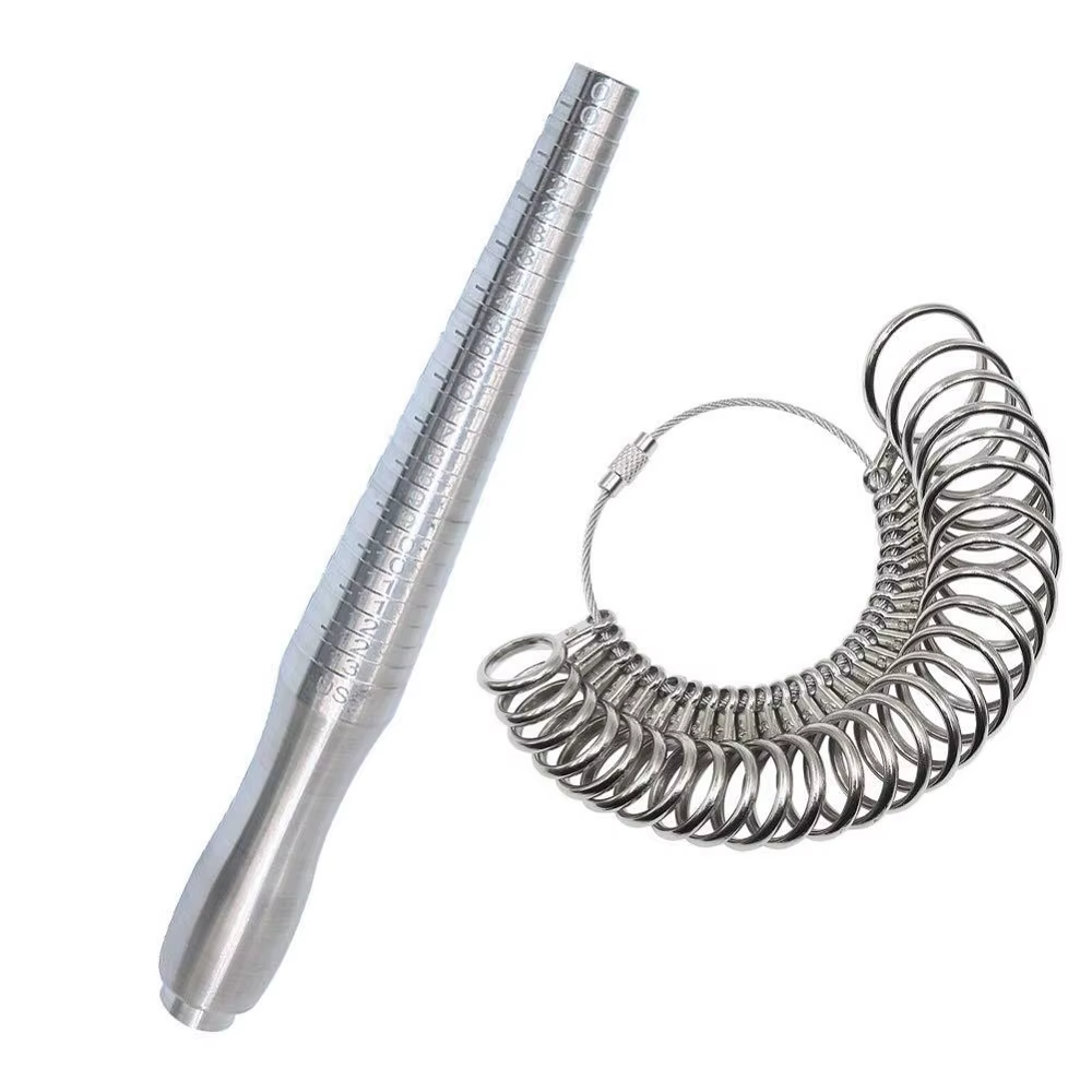 Kit de mesure de taille de bague russe en métal pour hommes et femmes, tailles russes 13-25, outil d