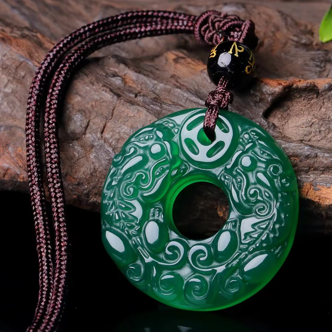 Jade renard pendentif mode luxe hommes homme collier cadeaux pour femmes colliers naturel Agate bijo