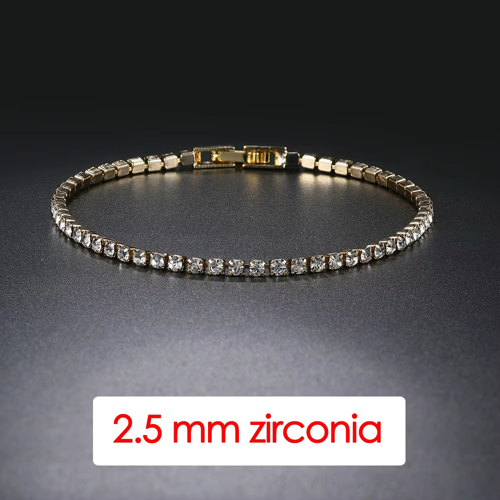 Bracelet de Tennis en cristal de luxe pour hommes, Hip Hop, tendance, Punk, zircone, chaîne de Coupl