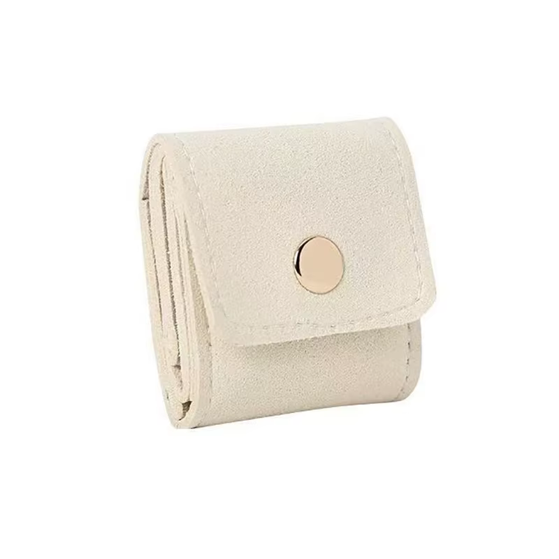 Pochette de rangement de bijoux pliable avec plusieurs compartiments pour bagues, colliers, boucles 