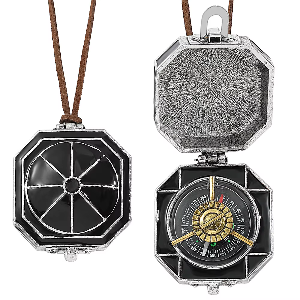 Jack Sparrow boîte boussole pendentif collier unisexe Wanderlust thème Cosplay bijoux tour de cou po