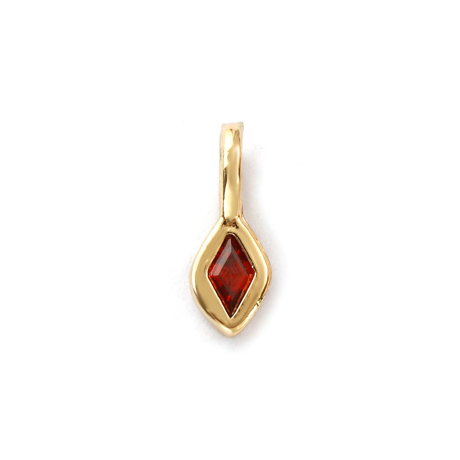 Breloques en laiton et zircone cubique, 2 pièces, pendentifs géométriques plaqués or 14K pour bricol