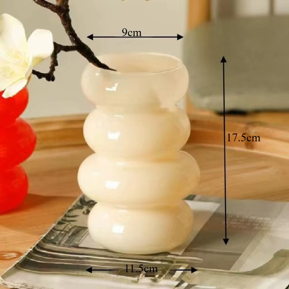 Vase en verre minimaliste, Arrangement Floral de luxe léger, ornement créatif, décoration nordique p