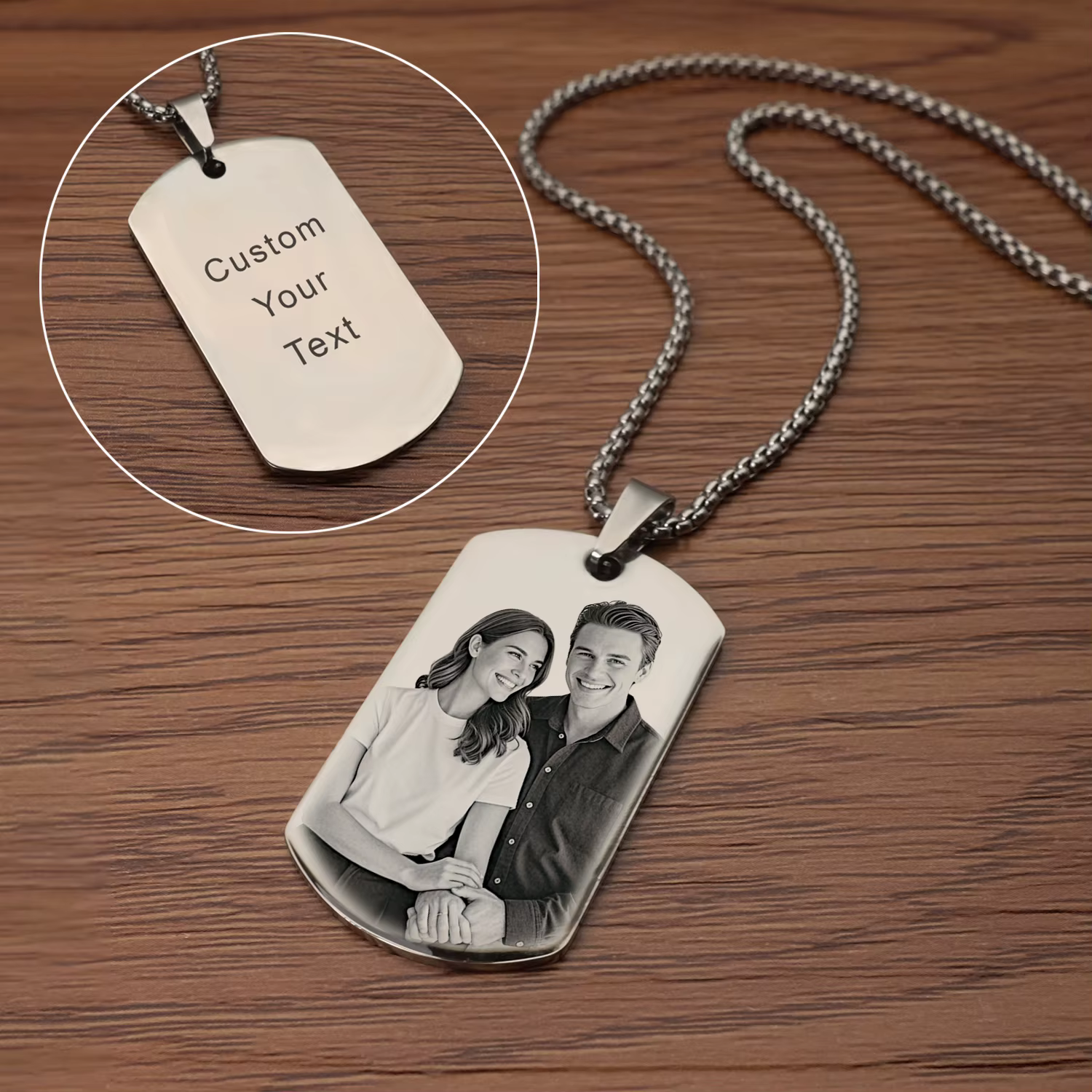 Collier photo personnalisé, bijoux personnalisés, cadeaux personnalisables pour elle