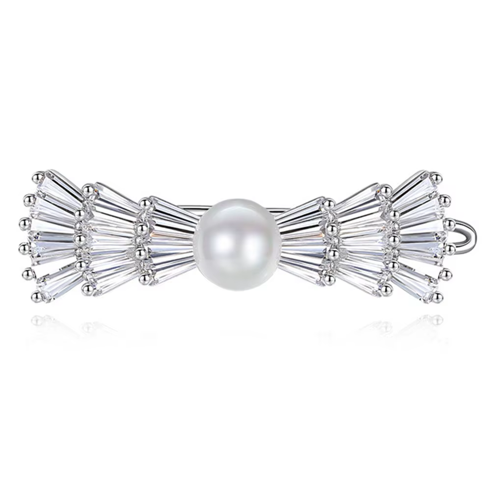Wong Rain-Barrettes en argent regardé 100% pour femme, perle de laboratoire, saphir, pierre précieus