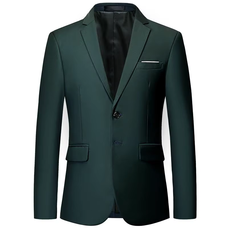 Hommes blanc vestes formelles deux Bittons à manches longues coréen hommes costume vestes tenue de b