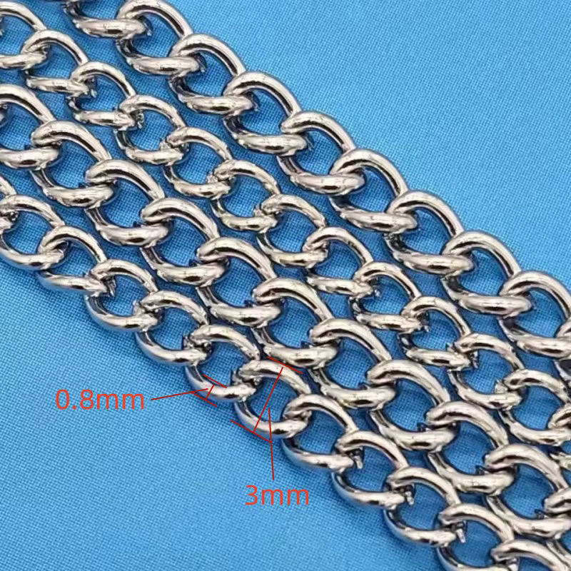 Collier en Plaqué Or KC Rhodium de 2 Mètres par Bande, Bijoux de DIY, Executive Findings, EquiMateri
