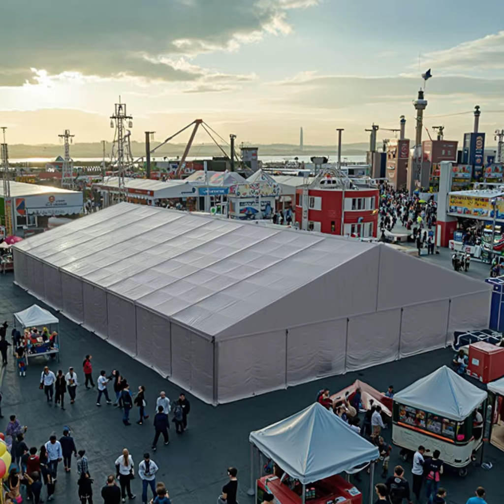 Tente d'exposition EXPO TENT 20x20 40x60 40x80 – Chapiteau blanc d'extérieur pour mariage et exposit