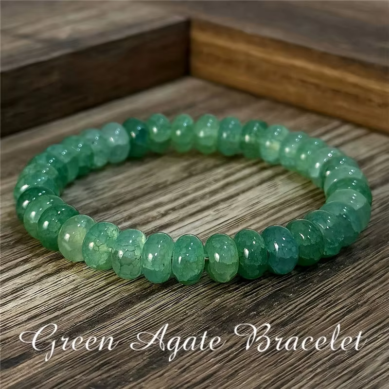 Bracelet anti-anxiété élégant en agate rose pour la relaxation, pierre naturelle, style bohème et ré