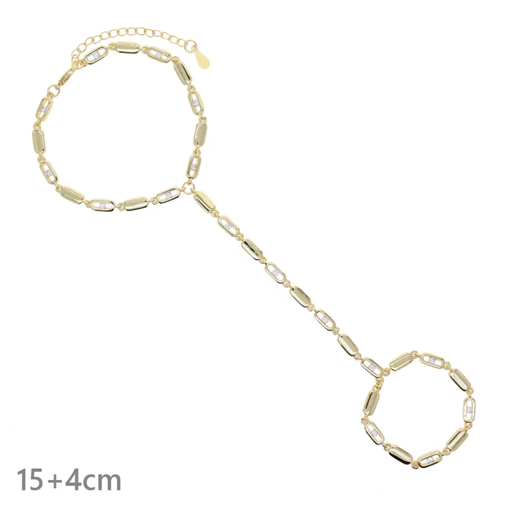Nouveau Collier Ras du Cou en Y avec Breloques Géométriques Rectangulaires Bling Micro-Pavé CZ, Chaî