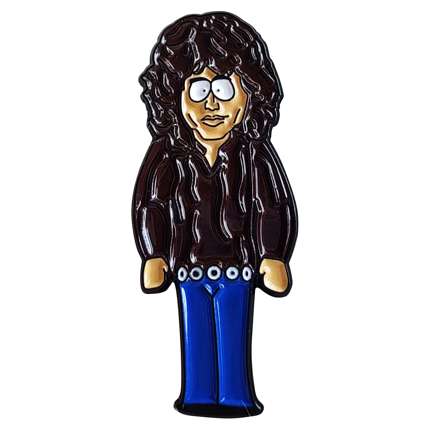 Morrison-Épingle en émail de chanteur de groupe de rock, broche de revers, badge en métal, accessoir