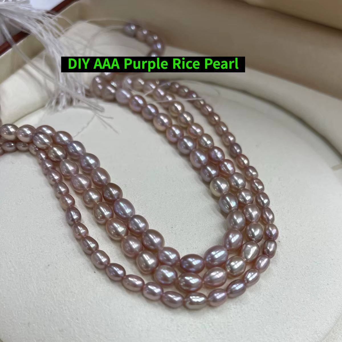 Perle d'eau douce naturelle AAA, perle de riz pour la fabrication de bijoux, accessoire pour collier