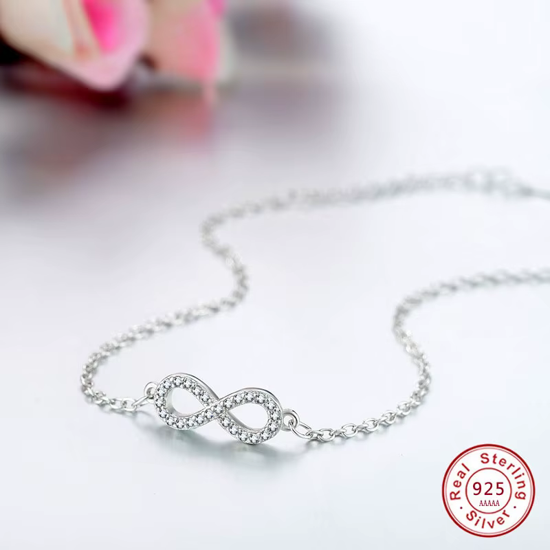 Bracelets avec nœud papillon en argent Sterling 925 pour femmes, or Rose, romantique, en Zircon clai