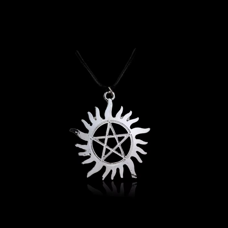 Surnaturel Dean cuir corde cuivre pendentif chaîne collier pour femmes hommes Winchester Jensen Ackl