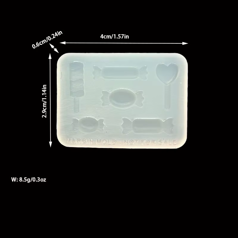Moule en résine époxy en Silicone, bougie en forme de bonbon, outil de bijouterie, accessoires de bi