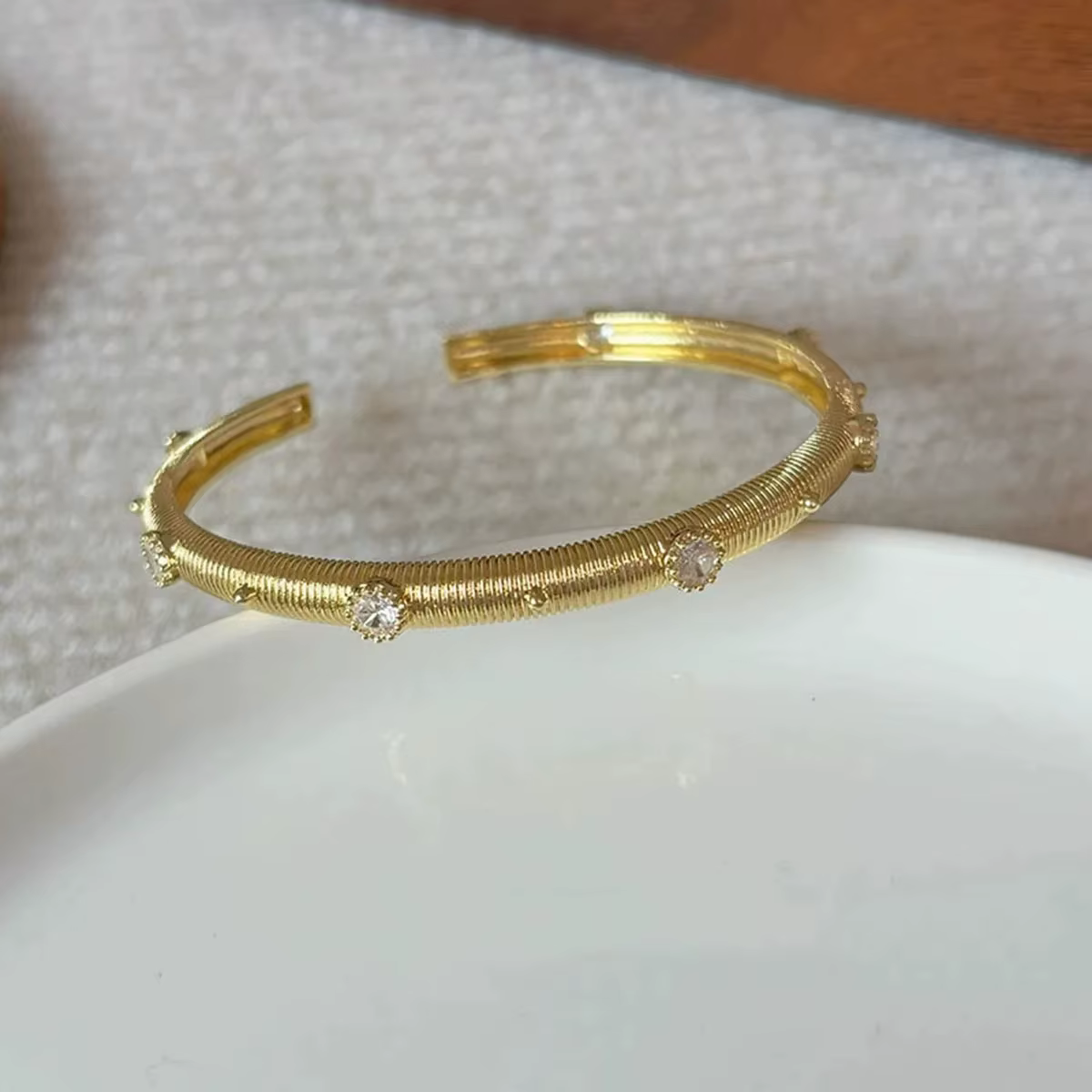 Bracelet en Zircon français pour femmes, Europe et états-unis, léger, luxe, tempérament élégant, bij