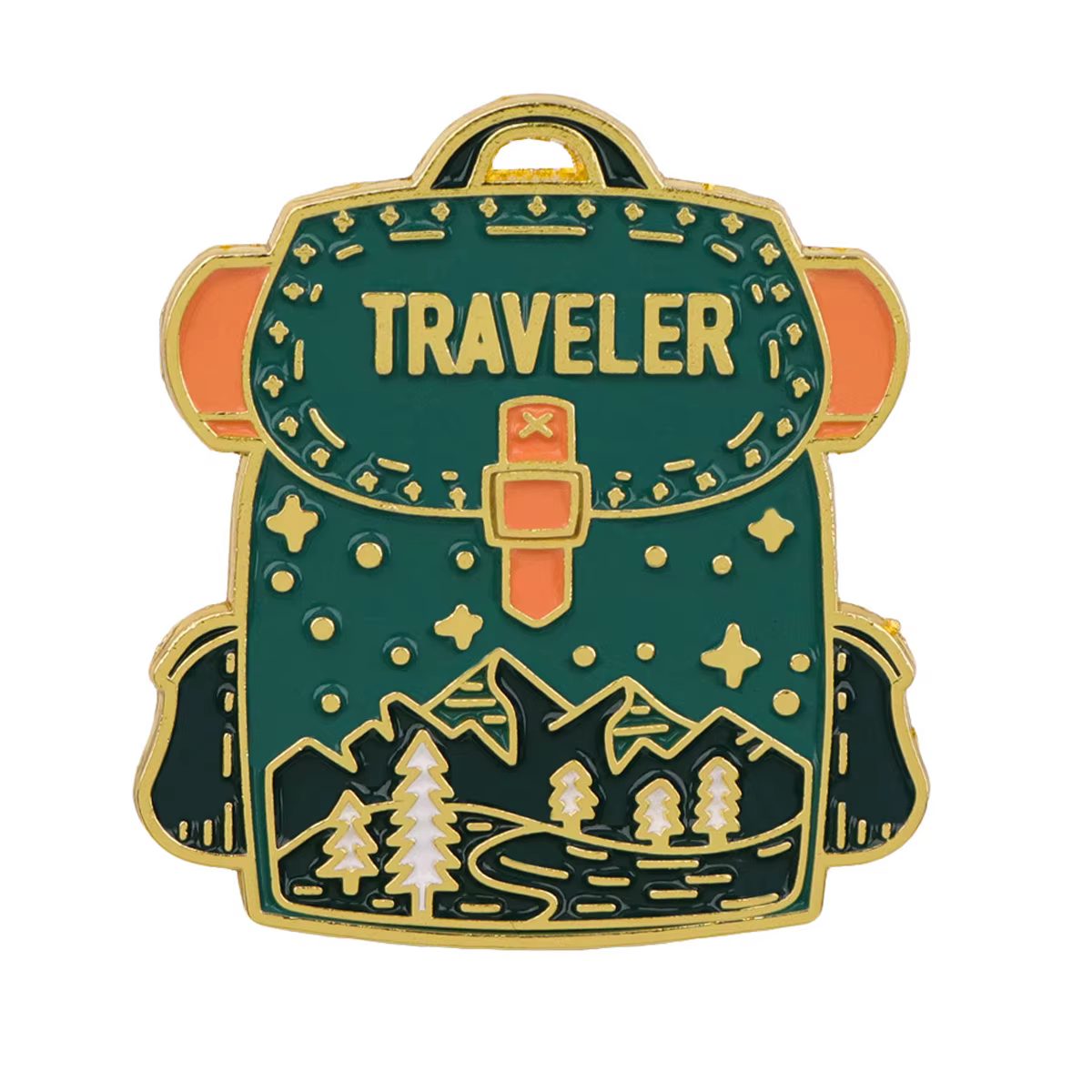 TRAVELER Pin's en émail, broche, épingles de revers, badge pour sac à dos, accessoires vestimentaire