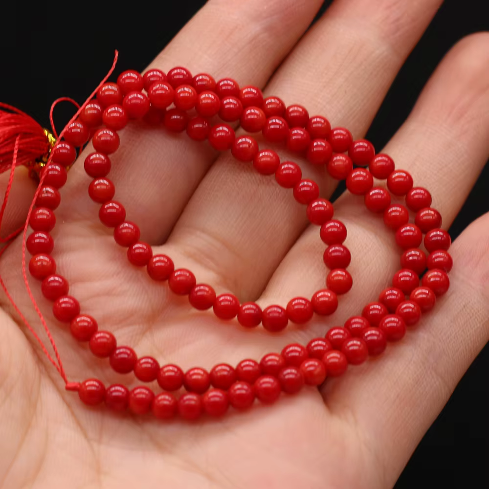 Perles d'isolement espacées de forme ronde perlée pour sites naturels, collier de personnalité brico