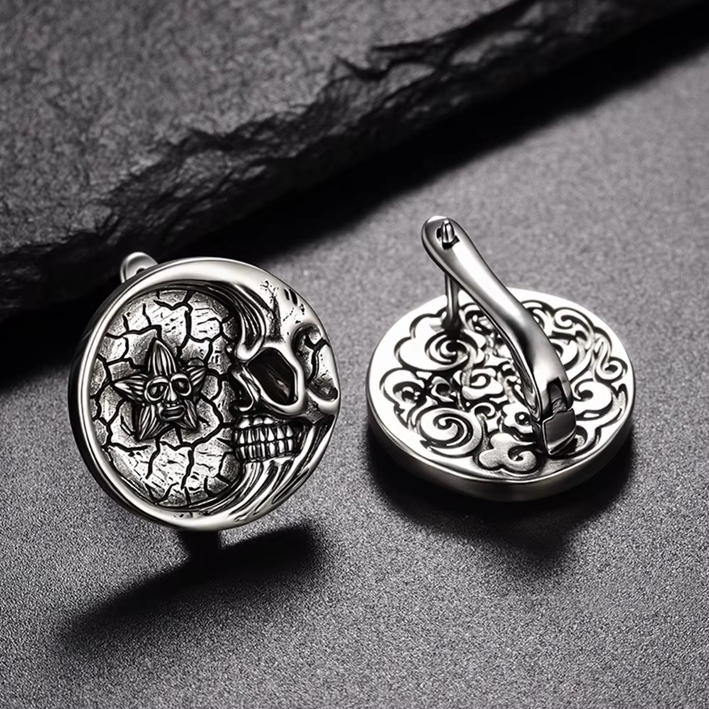 Boucles d'oreilles femme argent plaqué gothique Earnail bijoux Pendientes Mujer pierres précieuses B