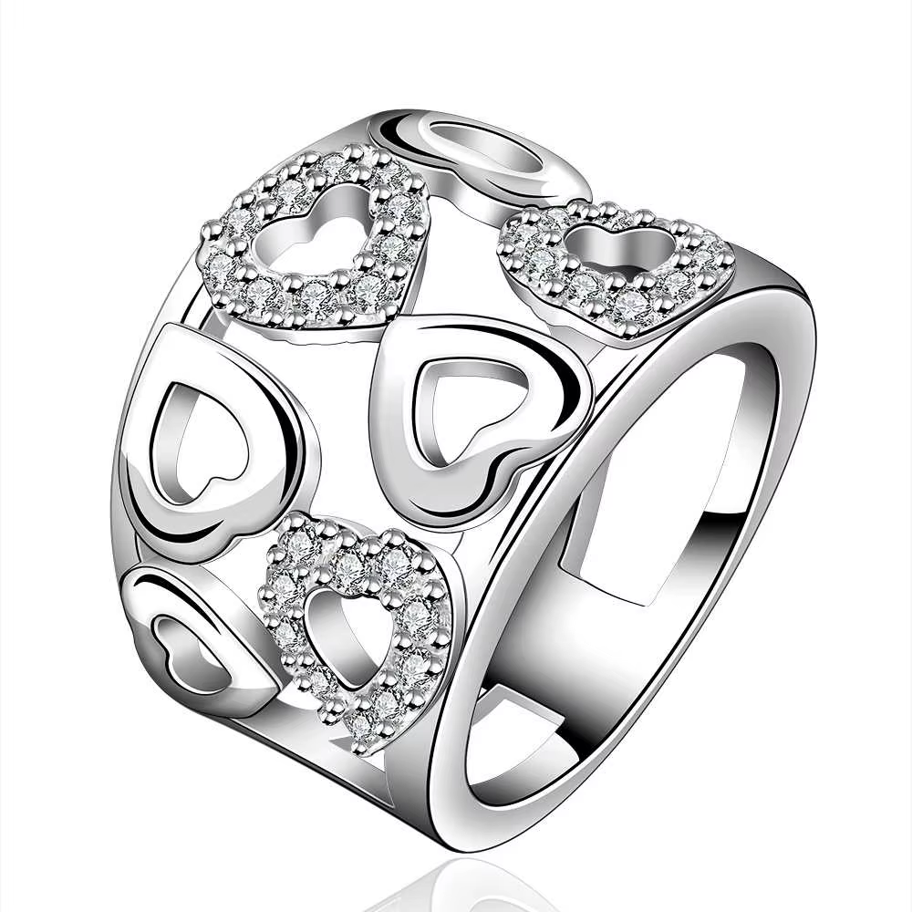 Bague en argent Sterling 925 avec cristal AAAAA pour femmes, bijoux de charme à la mode, cadeau de f