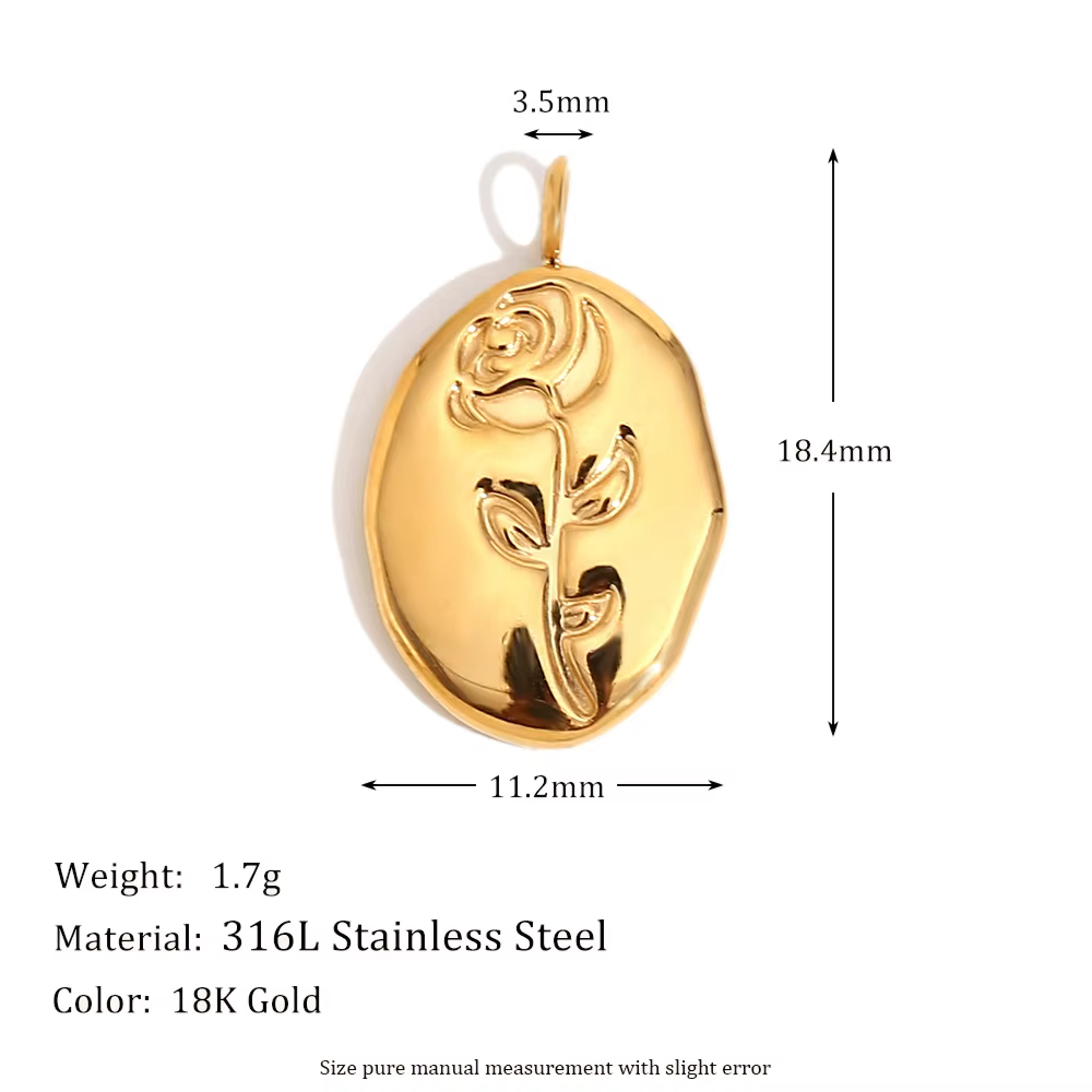 E.B.belle-Breloques en acier inoxydable pour femme, pendentif vintage, lecture de papillon rose, éto