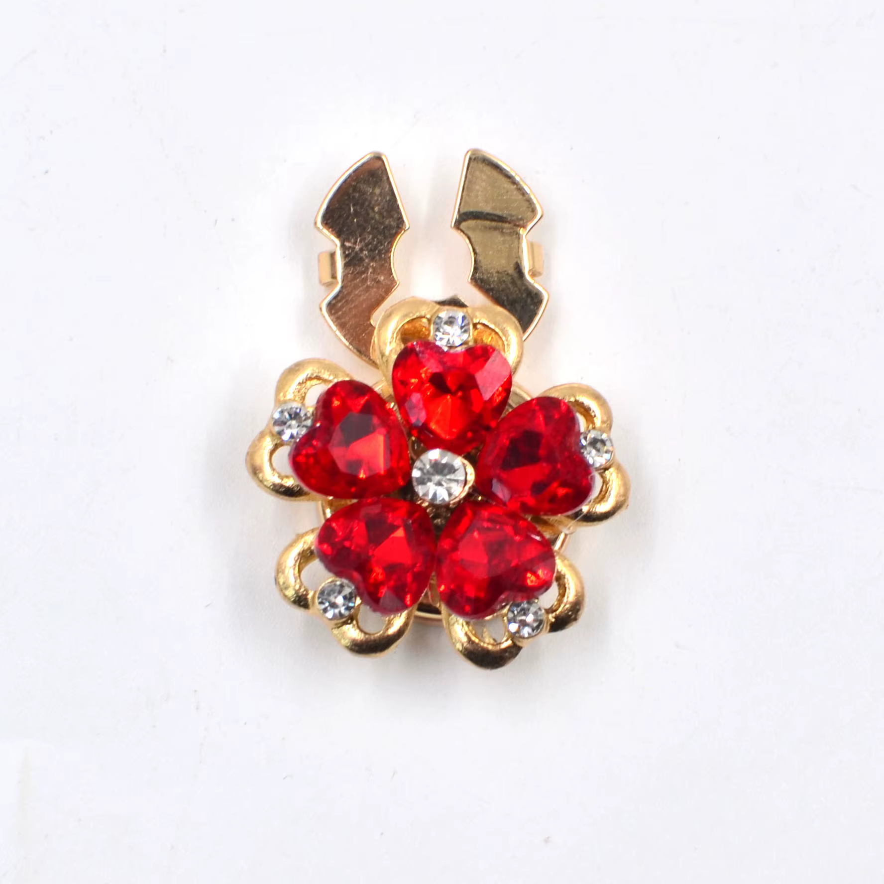 Broches de luxe pour chemises, boutons de manchette en strass brillants pour femmes, clips de bouton